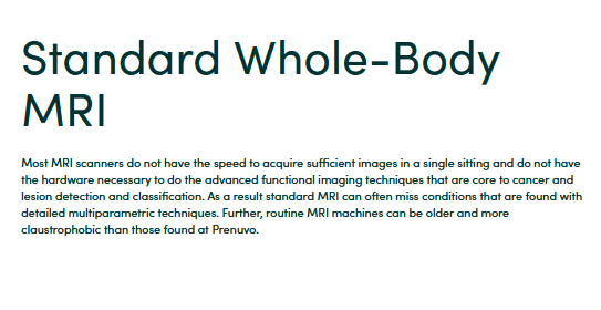 Full Body MRI Scan Package - Male